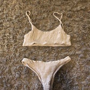 smocked bikini set